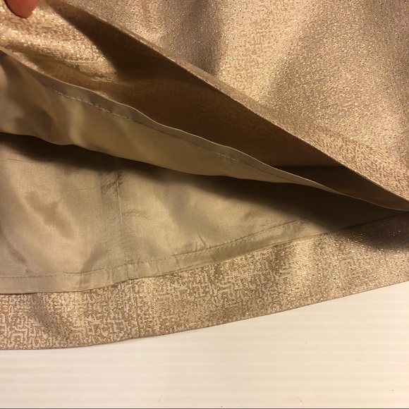 J.Crew Gold Shimmer Mini Skirt 10 - Picture 9 of 10